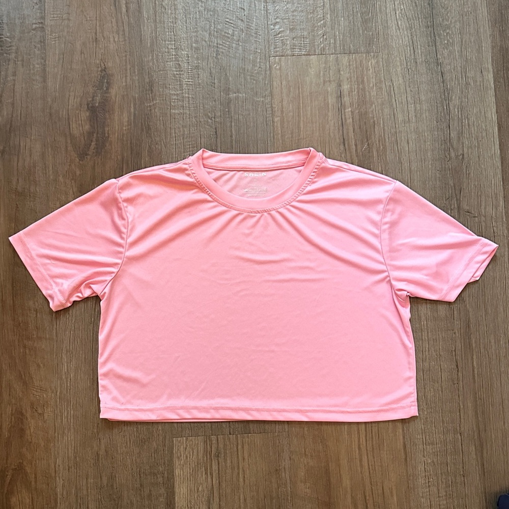 Pink Women's Dri fit Crop Top